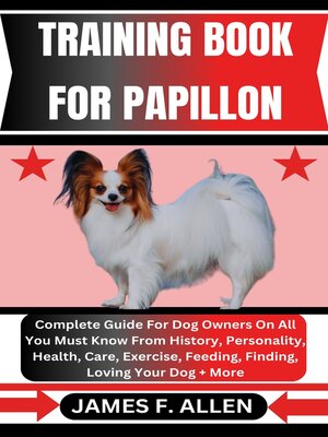 cover image of TRAINING BOOK FOR PAPILLON